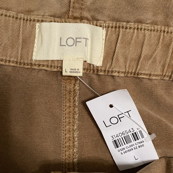 Twill Khaki Belted Shorts - Picture 4 of 8